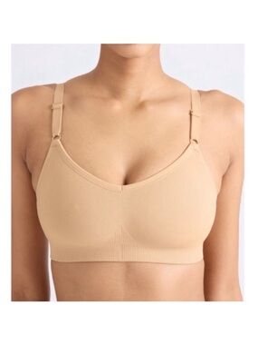 Knix Good to Go Seamless Bra Size Large Warm Sand Beige Tan